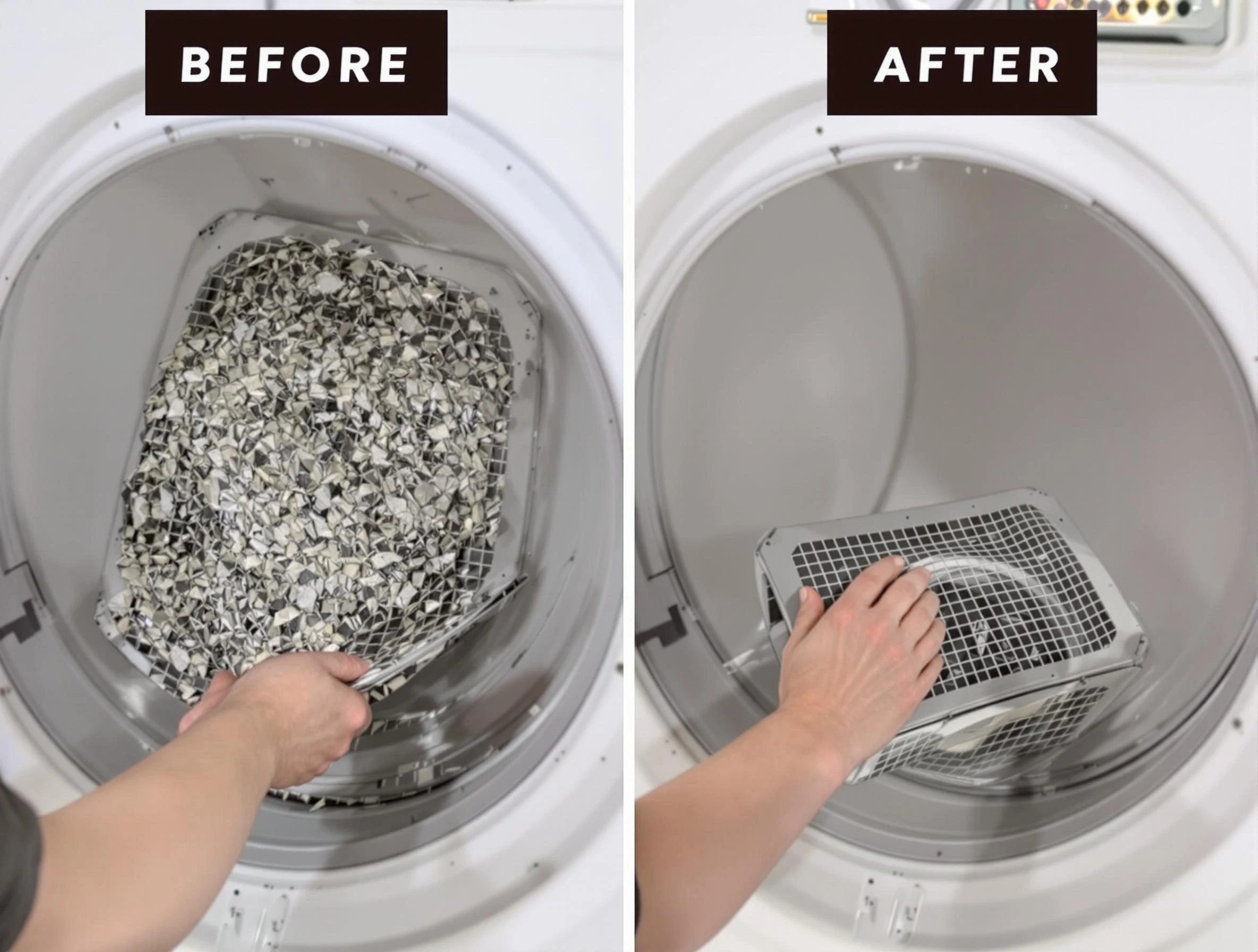 Professional lint trap cleaning by Alpharetta Dryer Vent Cleaning in Alpharetta